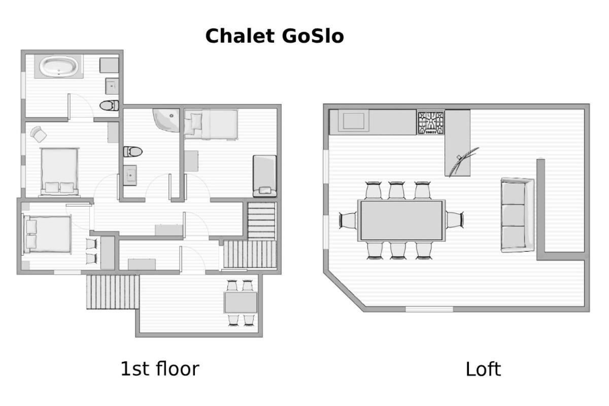 Chalet Goslo Srpenica Bagian luar foto